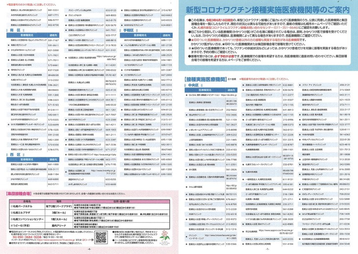 接種実施医療機関等のご案内